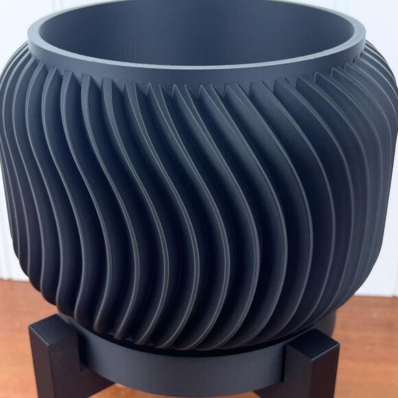 Vilex Indoor Planter Pot, Planter w/ Drainage Hole and Drip Tray - Picture 3 of 9